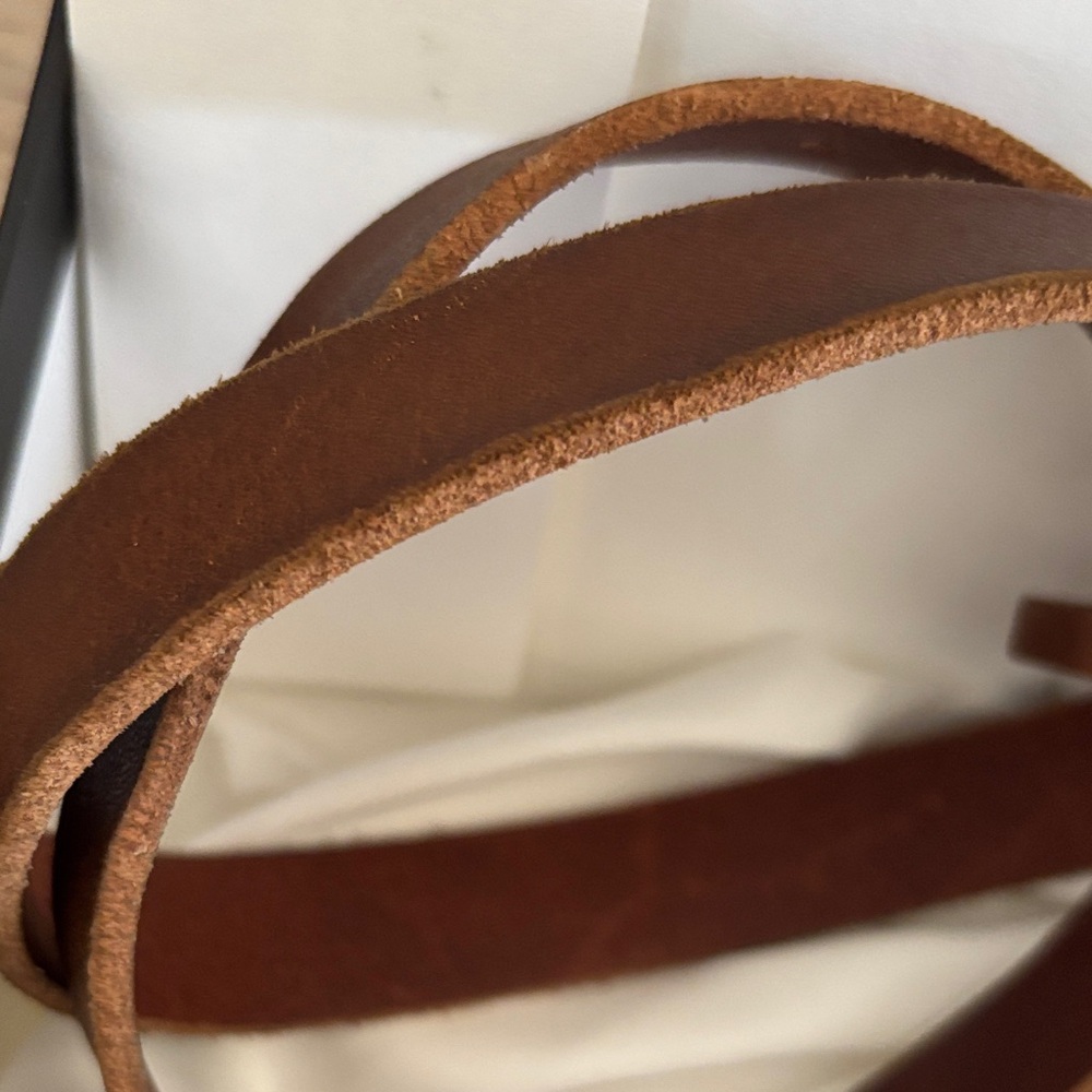Gucci Double G thin brown belt sz80 - Picture 3 of 7